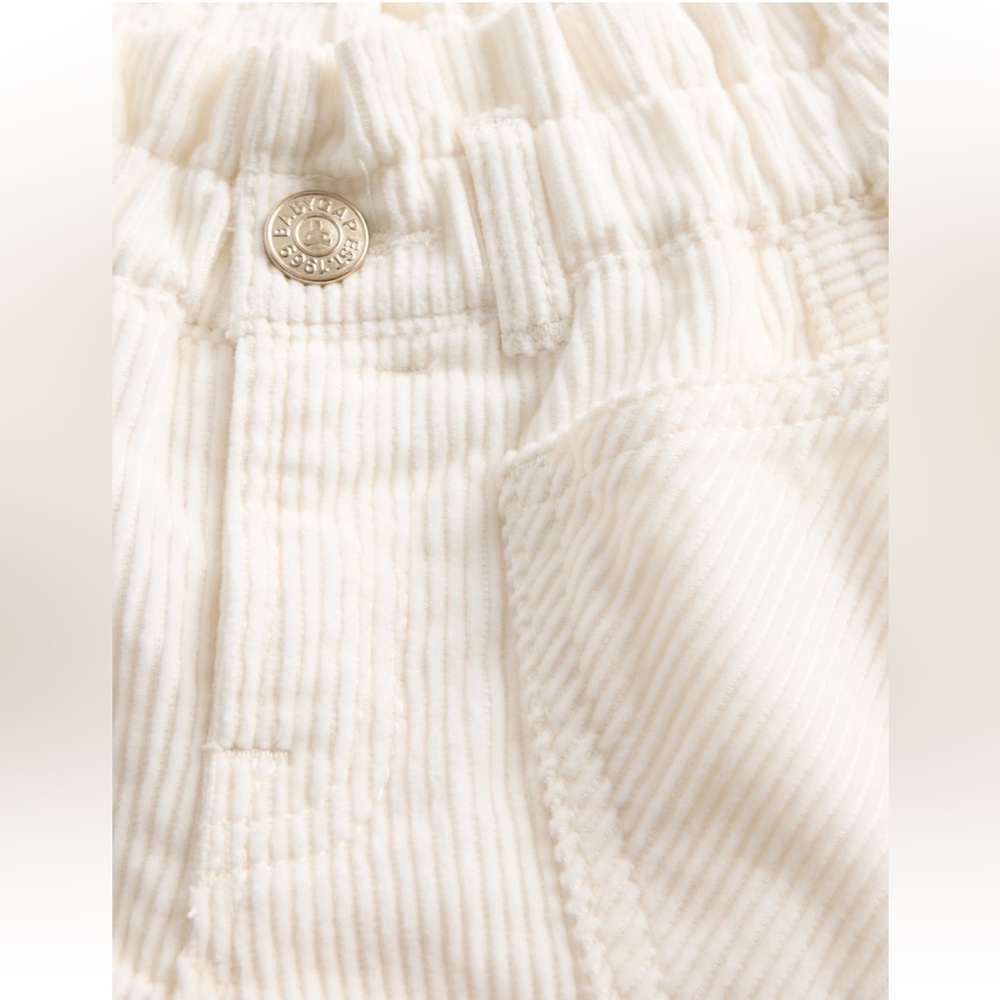 Gap Kids Girls’ Ivory Corduroy Horseshoe Pants—5 - Picture 4 of 10